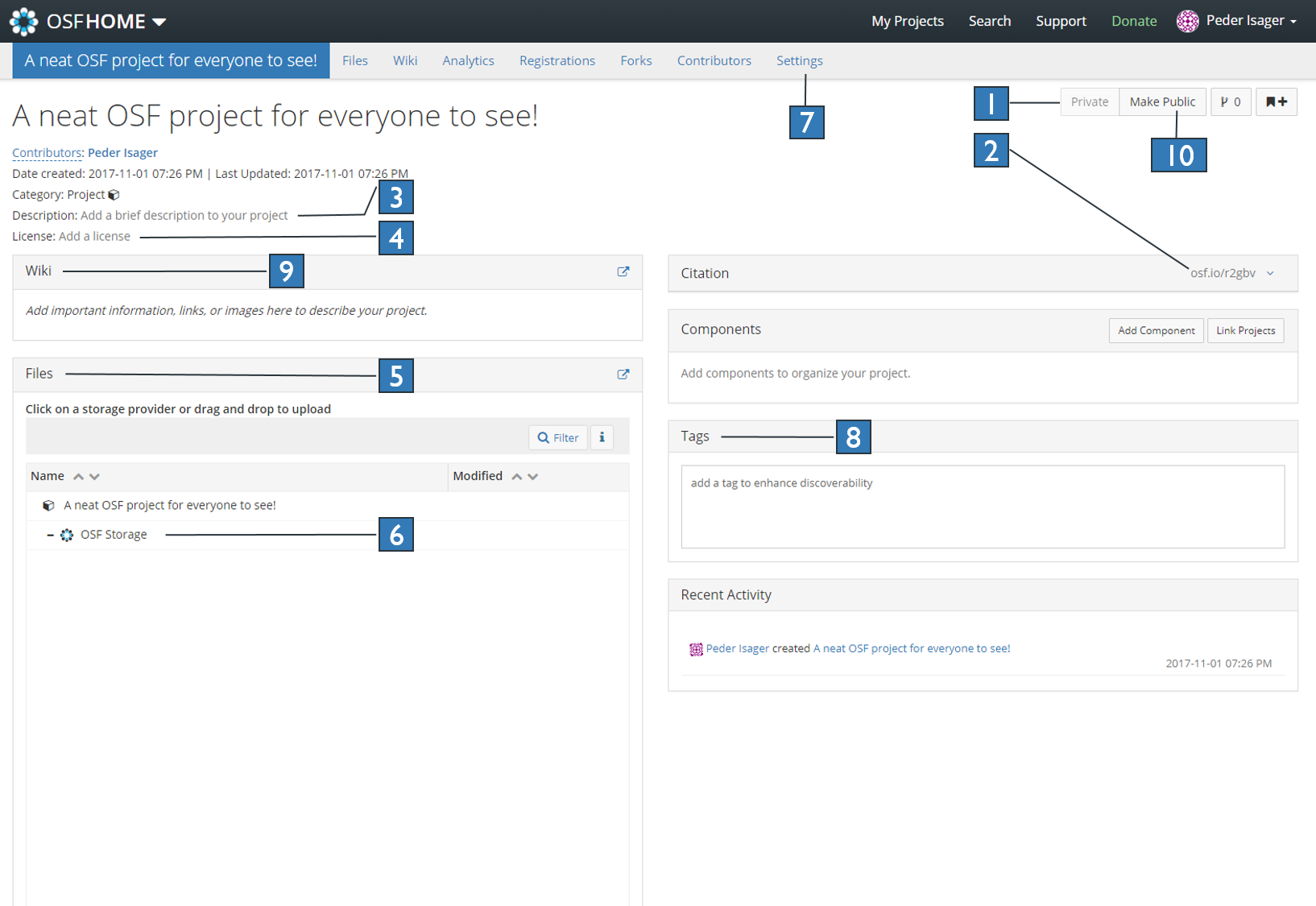 Upload files (OSF Projects) - OSF Support